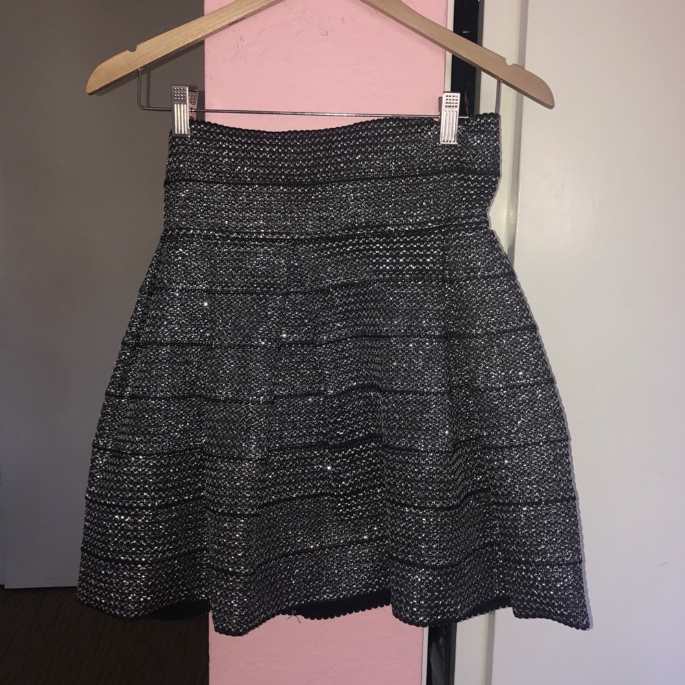 Black and silver skirt from H&M